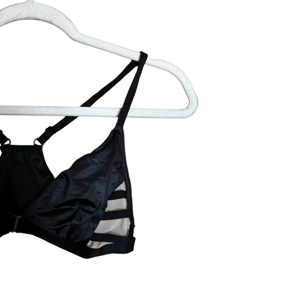 Victorias Secret Bra Womens Medium Black Nude Front Clip - Picture 2 of 4